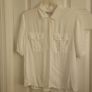 Christie & Jill Button Up Top with Pockets